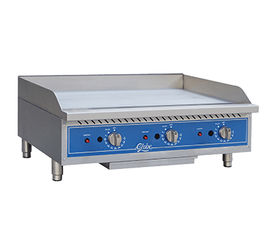 Globe GG36TG 36? Wide Gas Countertop Griddle With Three Burners And Thermostatic Controls - 90,000 BTU Online Sale