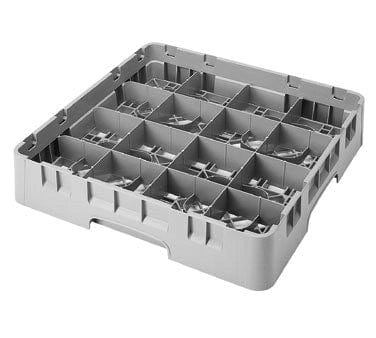 Cambro 16C258151 Soft Gray 16 Compartment Full Size Camrack Cup Rack - 19-3 4  x 19-3 4  | Denson CFE Fashion