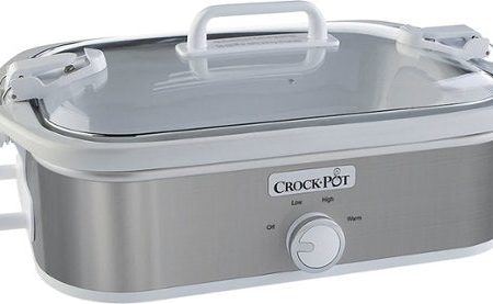 Crock-Pot® - 3.5-Quart Slow Cooker - Stainless-Steel White For Cheap