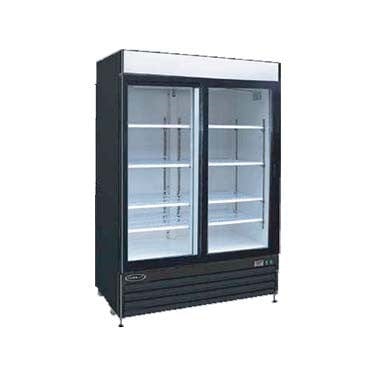 Kool-It KSM-36 - 44  Double Sliding Glass Door Display Cooler - 31 Cu. Ft. Fashion