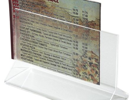 Winco ATCH-53 Acrylic Menu Card Holder 5.5x3.5 Inches | Denson CFE Discount