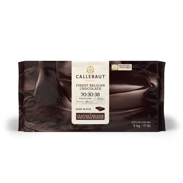 Callebaut Dark Strong 70 30 71% Cocoa 5kg Block Supply